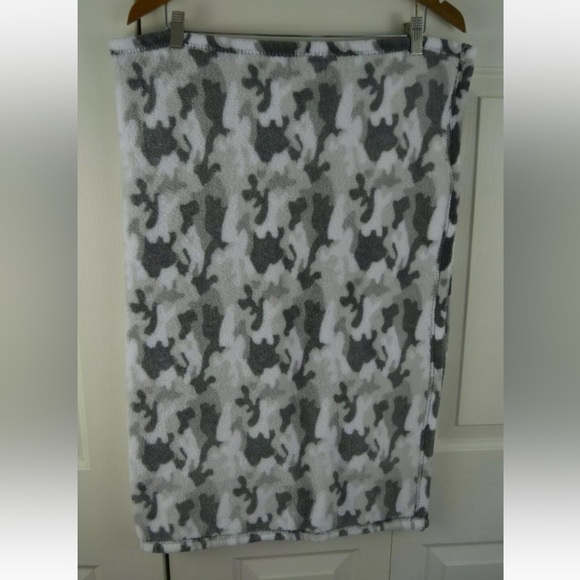 Baby Gear Gray Camo Baby Blanket White Camouflage Plush...